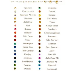 Палетка стразов на картоне "Лаки Стар"