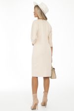 Платье Теплые объятия (вельвет, ваниль) Diolche (Акция)