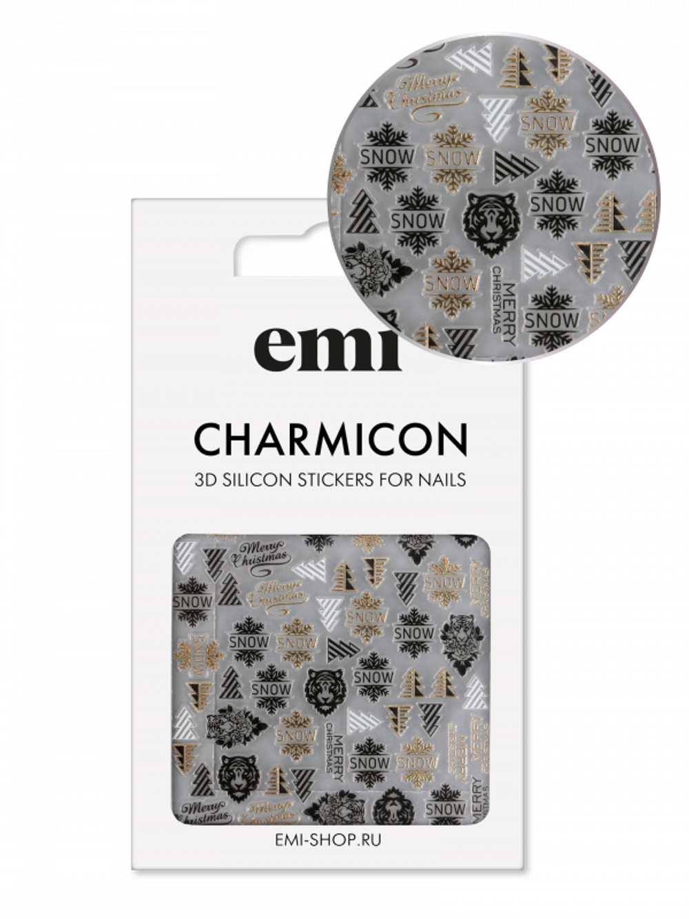Charmicon 3D Silicone Stickers №201 Тигр