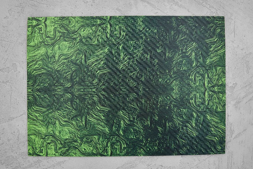 Kydex Foil green 2,03мм, лист 300x200мм