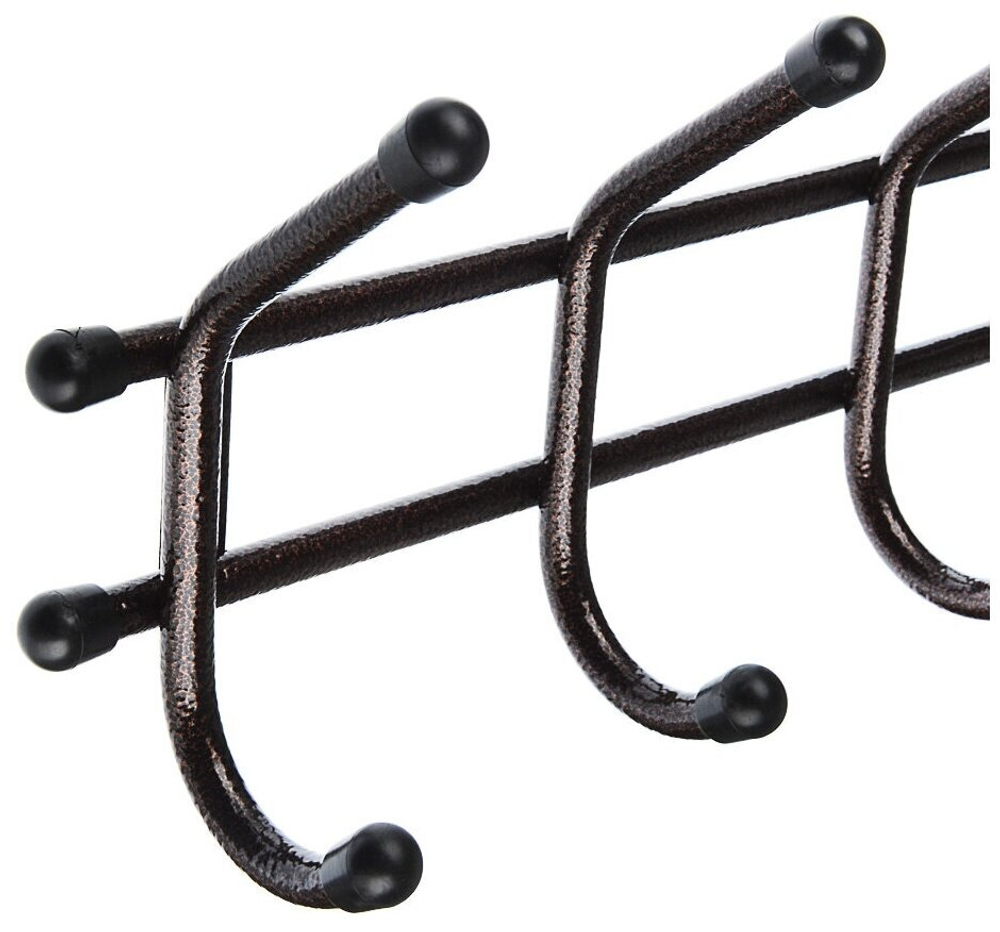 ВЕШАЛКА НАСТЕННАЯ УЮТ 5 КРЮЧКОВ МЕД/АНТИК ВНУ51