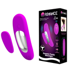 Лиловая вибровкладка в трусики Lisa с пультом ДУ (Цвет: лиловый)