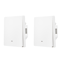 Комплект два умных одноклавишных выключателя HOMMYN 2SWZBNN01W