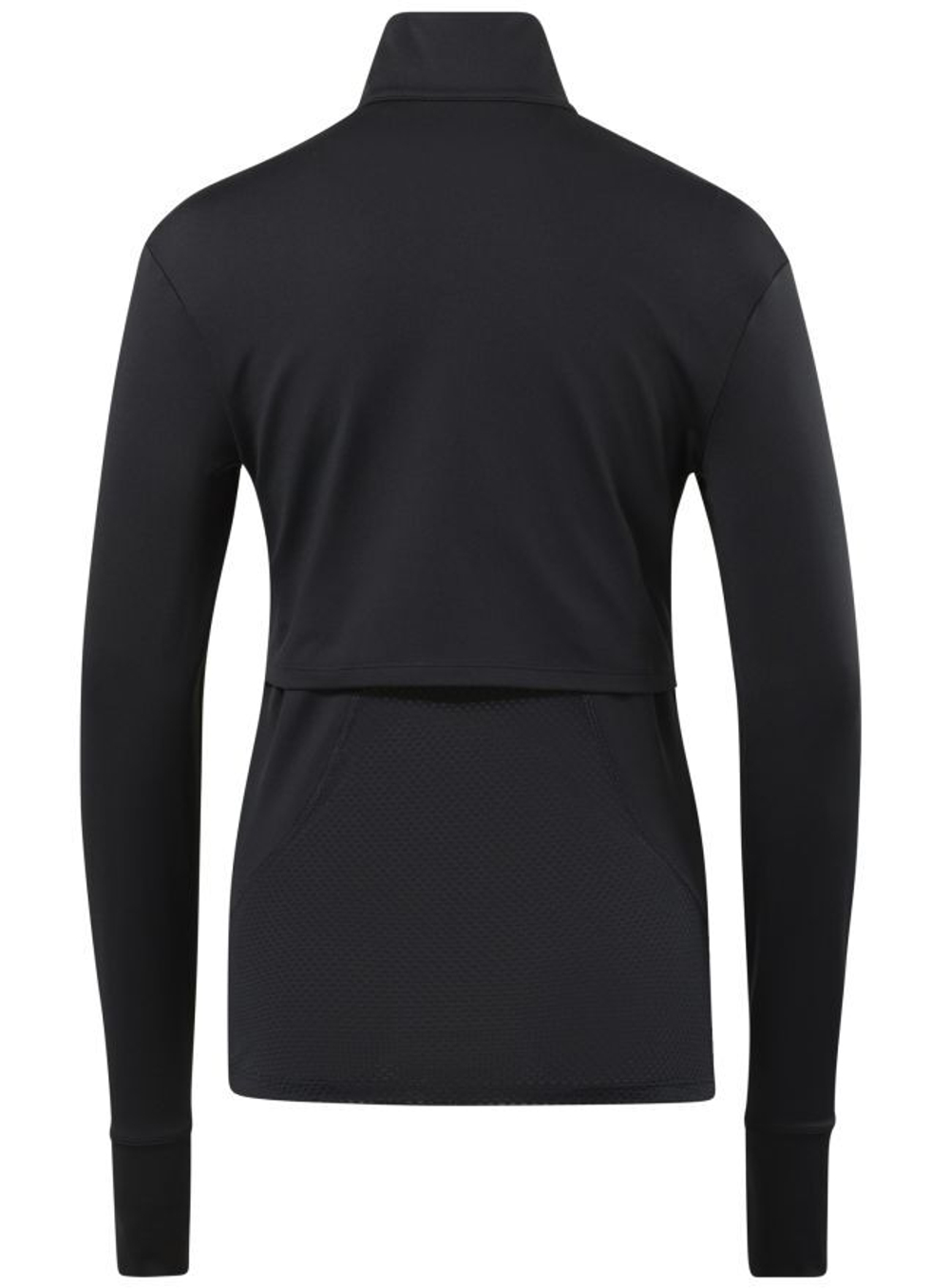 Женская теннисная куртка Reebok Workout Running 1/4 Zip W - Black