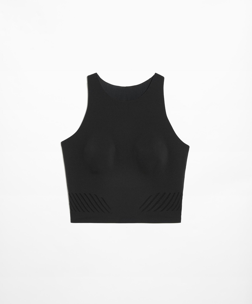 Oysho Компрессионный топ, черный