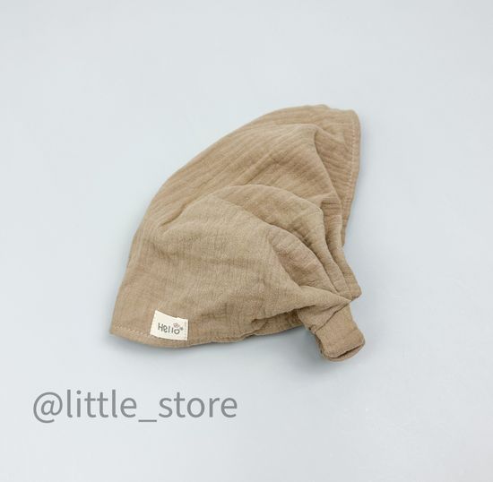 Косынка муслиновая "Hello" охра