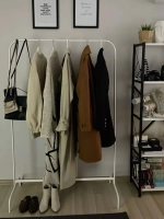 Вешалка для одежды KLADHANGARE белый 99*46*152, сталь с порошковым покрытие из полиэстера