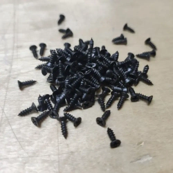Шуруп - саморез 2,5*8мм декоративный (цвет - черный) - 50 штук