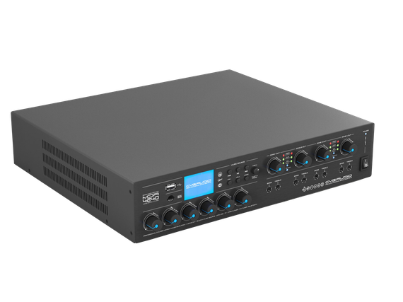 CVGAUDIO MDA-4240 профессиональный матричный четырехзонный микшер-усилитель, мощность 4х240W/100V
