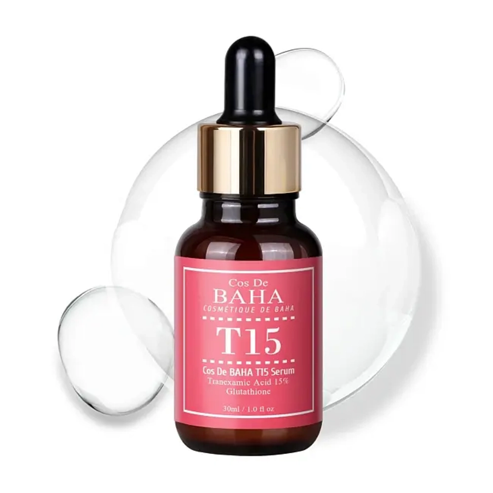 Cos De Baha T15 Сыворотка для лица с 15% транексамовой кислотой T15 Serum 30ml