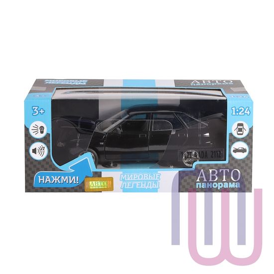 МОДЕЛЬ МАШИНЫ 1/22 ВАЗ 2112 ЧЕРНЫЙ