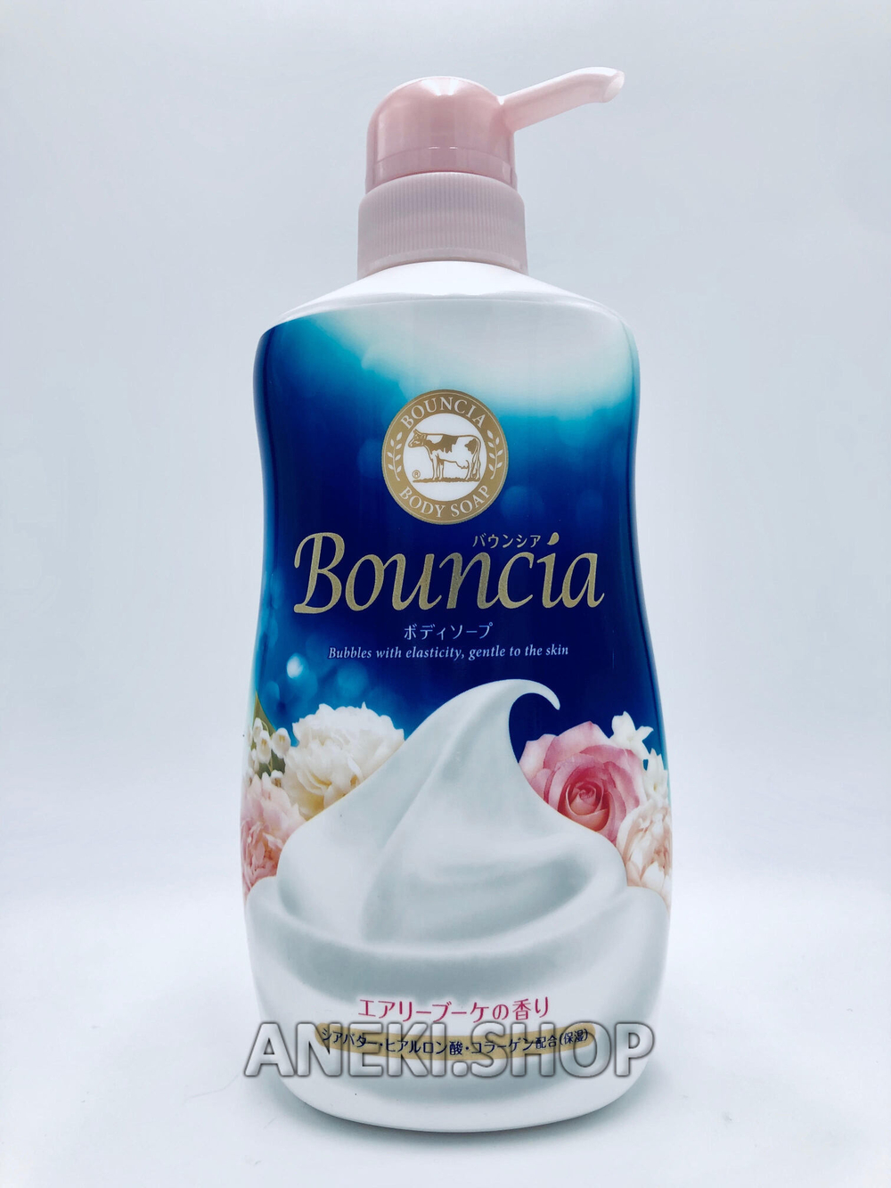 Мыло жидкое для тела с ароматом роскошного букета 500 мл Cow Brand Bouncia