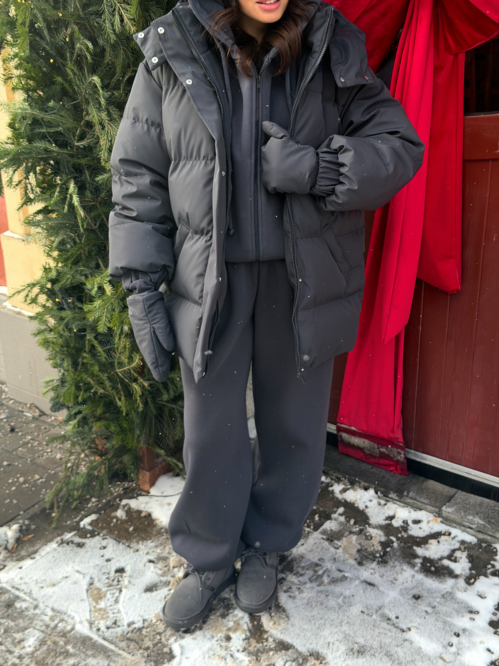 Пуховик COLD SEASON, асфальт I