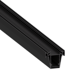 Встраиваемый алюминиевый профиль 3в1 под натяжной потолок, 75х82,5х3000. Цвет:Черный,Серия:DN8ALE