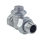 Клапан запорный Ду 20 Ру16 ВР прямой штуцер без уплотнения R715TG Giacomini R715X034