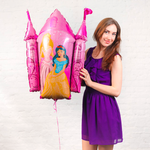 Фольгированный шар-фигура «Принцессы и Замок», розовый, 86 см