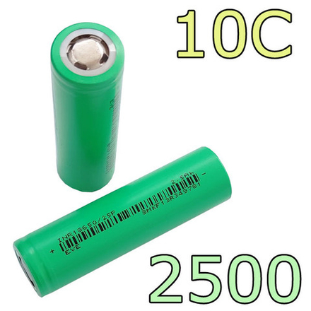 Аккумулятор 18650/2500mAh/10С