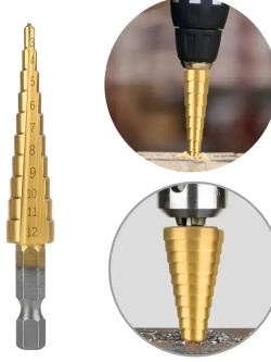 3 шт Ступенчатое сверло 3-12 мм 4-12 мм 4-20 мм набор буровых инструментов