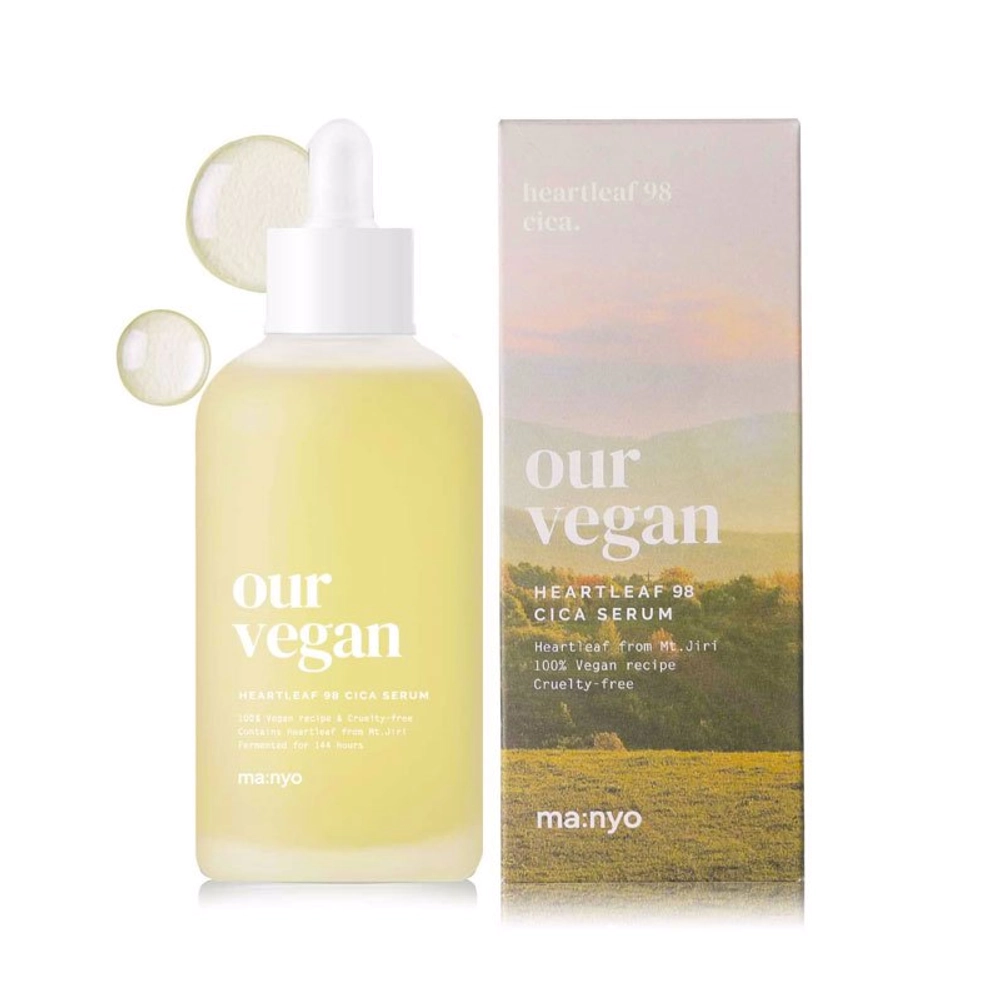 Сыворотка для лица с экстрактом центеллой MANYO Our Vegan Heartleaf 98 Cica Serum 100 мл