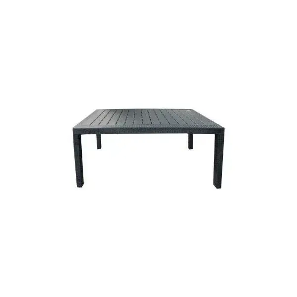 Стол пластиковый большой Rattan 1532х701мм, горький шоколад