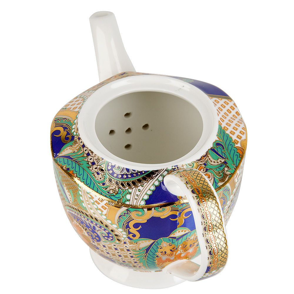 Чайник "Saphir" v=600мл (фарфор) (подарочная упаковка)