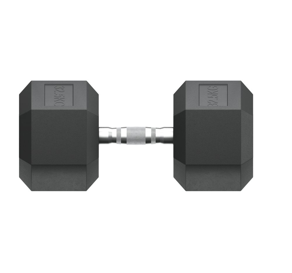 Гантель гексагональная UNIX Fit обрезиненная 32,5 кг / шт.