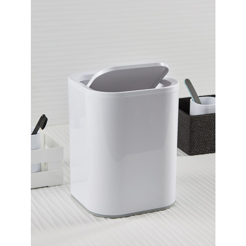 Контейнер для мусора Tyer, 7 л, белый/серый