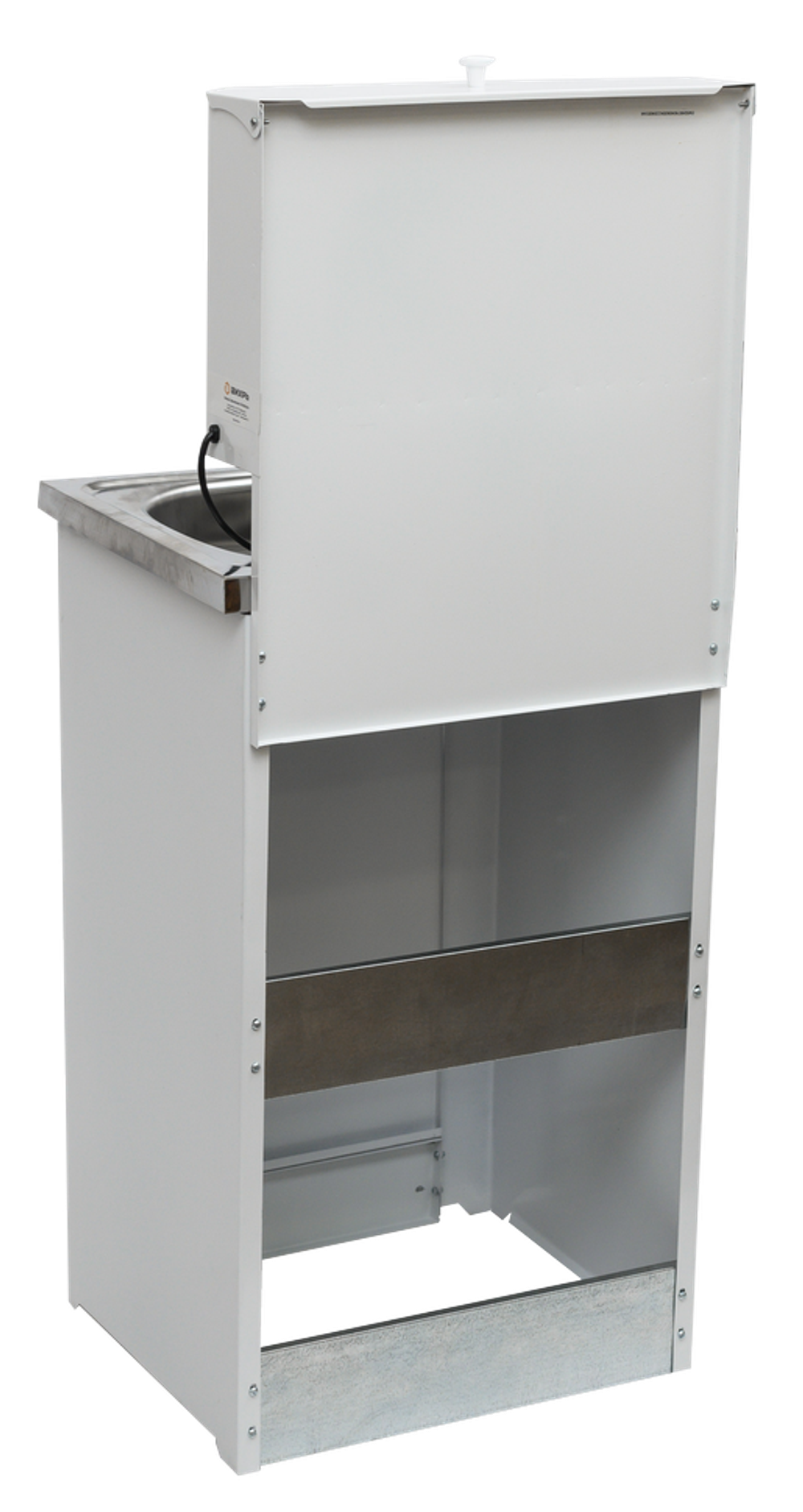 Умывальник дачный "Комфорт" ВИХРЬ с подогревом, нержавейка, белый