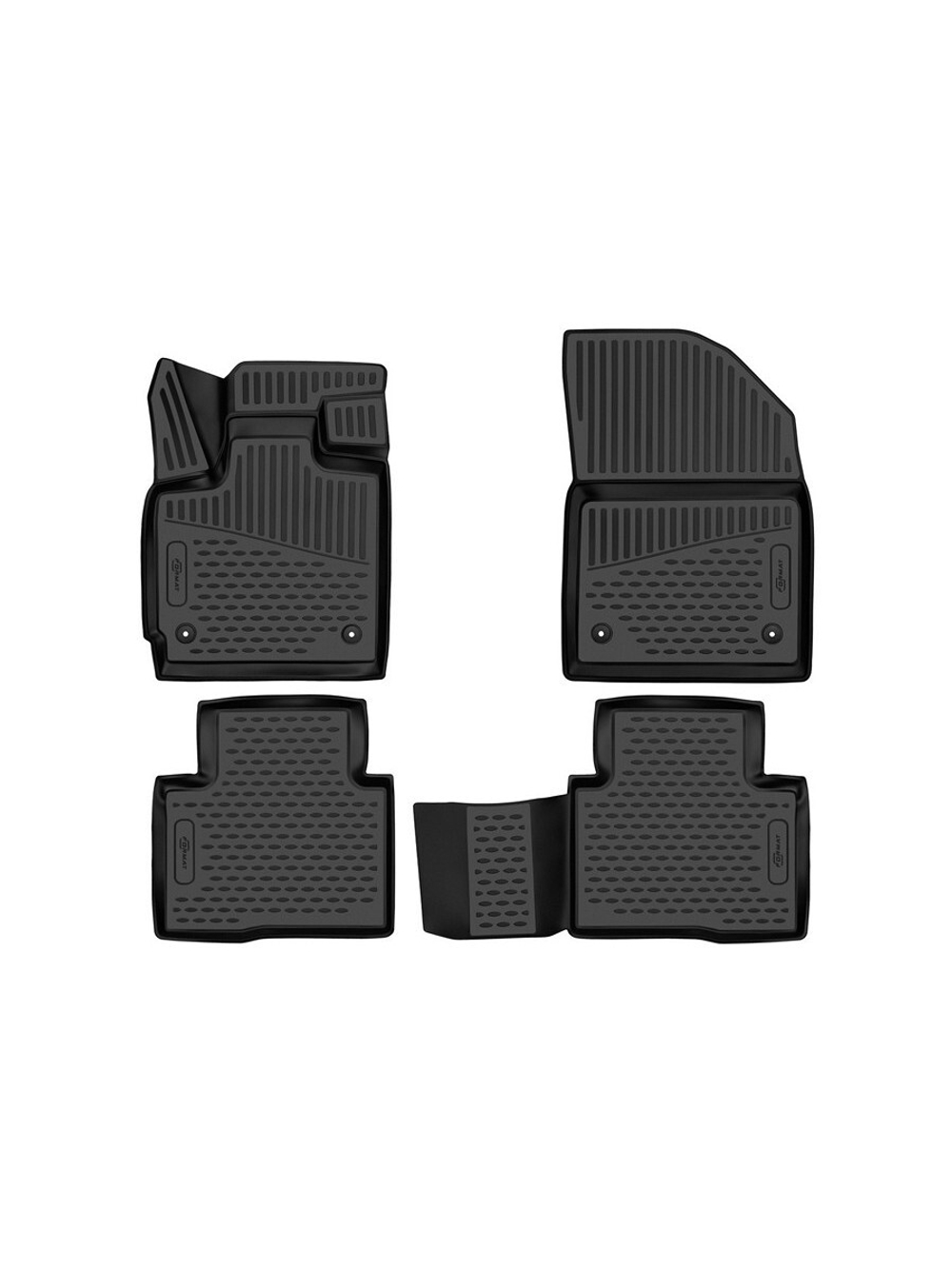 Коврики в салон для EXEED TXL (Iр) 2021-, 4шт. (Повышенная устойчивость, повышенная износостойкость) FORMAT.3DAN0218210K