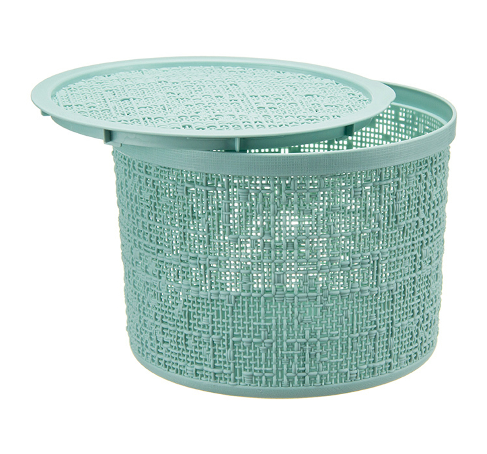 Коробка БЯЗЬ 2л с крышкой круглая D=17см М 2328