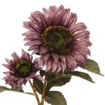 Искусственные цветы «FLOWERS GLAMOUR» 63см Подсолнухи 2 цветка лиловые