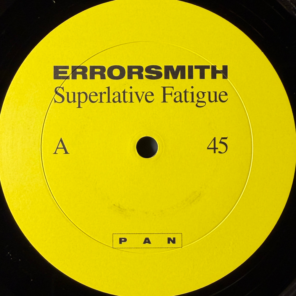 Errorsmith ‎– Superlative Fatigue (Германия 2017г.) 2х12", 45 RPM Т