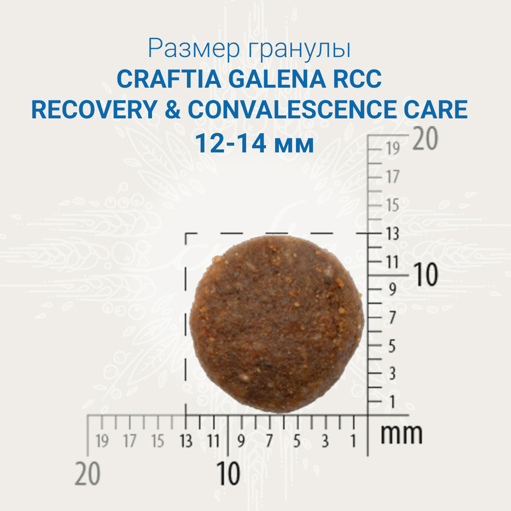 Ветеринарная диета CRAFTIA GALENA DOG RECOVERY&CONVALESCENCE CARE Рекавериэнд Конвалесенс для собак поддержка в период восстановления и реабилитаци 10 кг