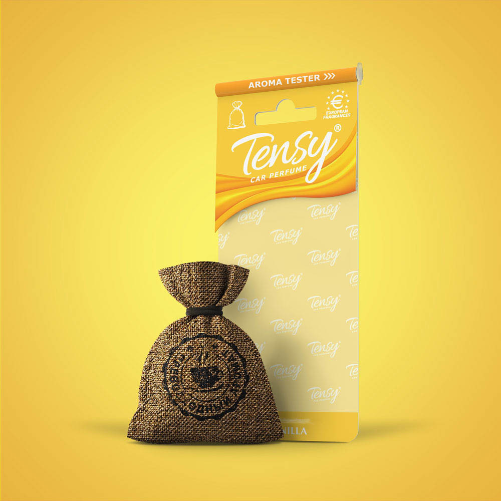 Ароматизатор "Tensy" мешочек с шнурком Ваниль (12шт/бл)