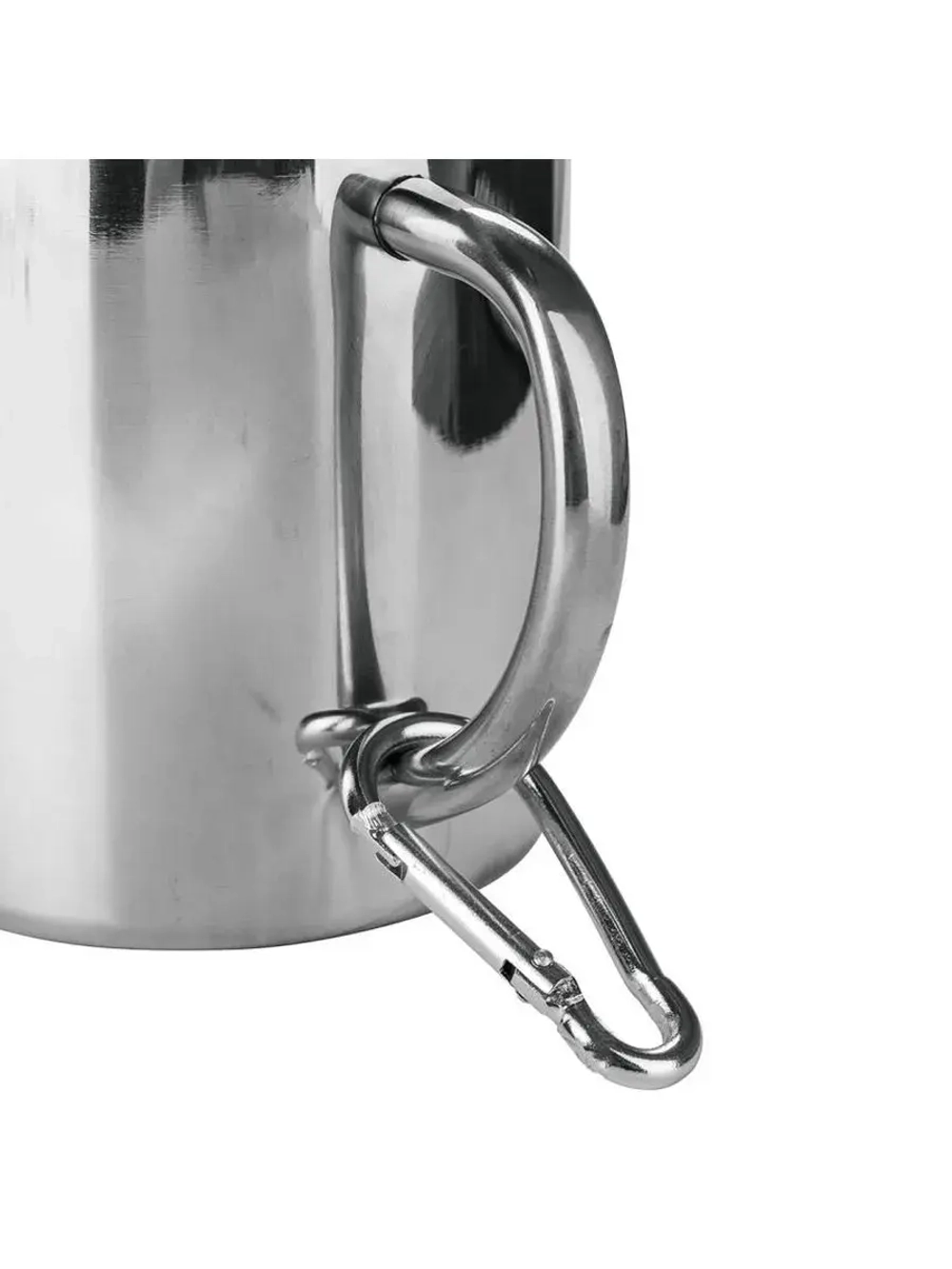 Термокружка 350ML с пл. крышкой+карабин (T.TK-038-350)