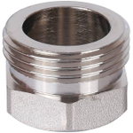 Соединение быстроразъемое (американка) STOUT - 1/2" (ВР/НР, латунь никелированая, плоск.уплотнение)