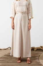 4836 Юбка женская (натуральный лен)