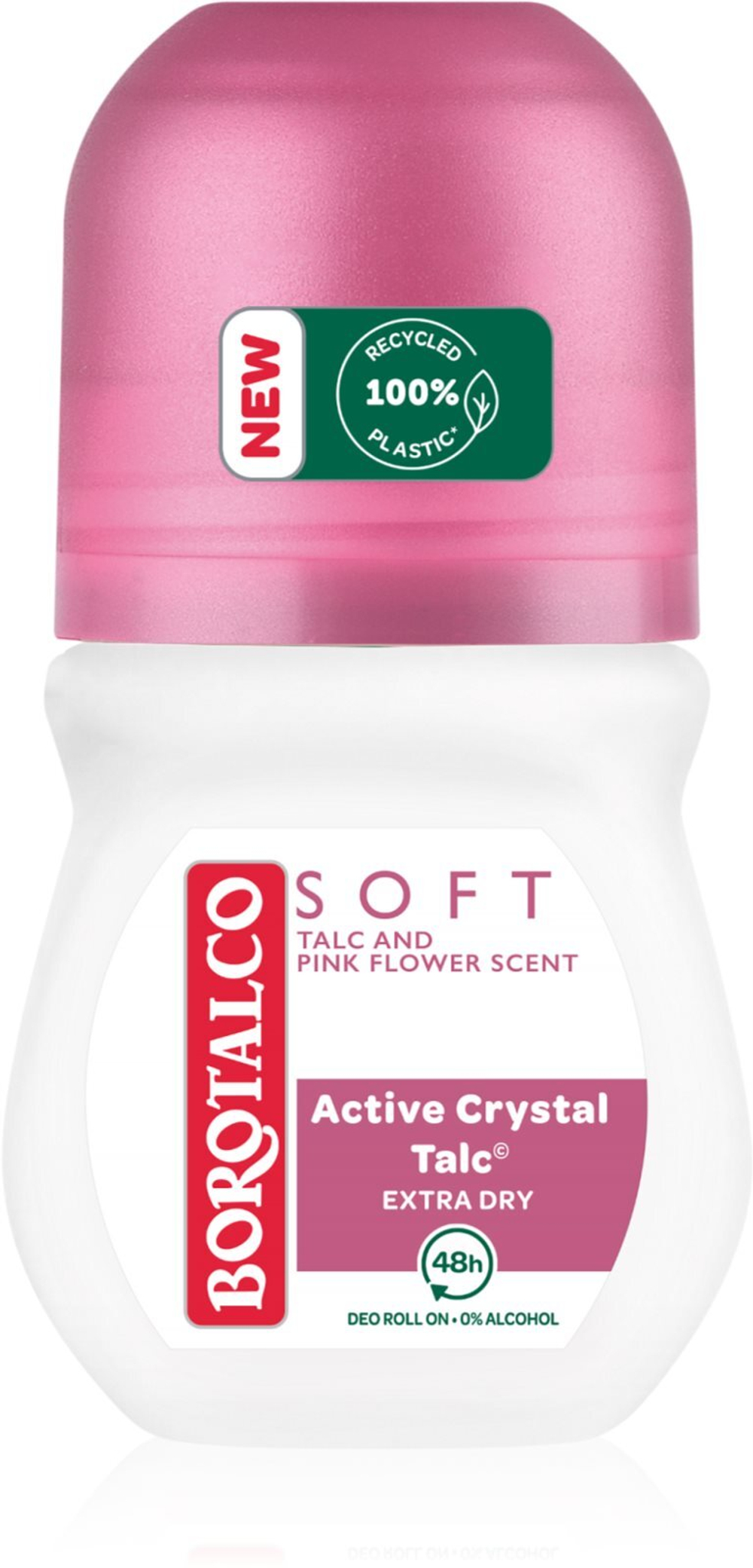 Borotalco Soft Talc & Pink Flower - роликовый дезодорант без спирта /   50  ml  / GTIN 80816614