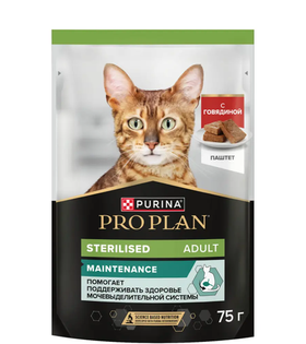 Про План Sterilised Паштет Говядина 75гр.