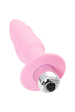 Анальная вибровтулка розовая 9 см
