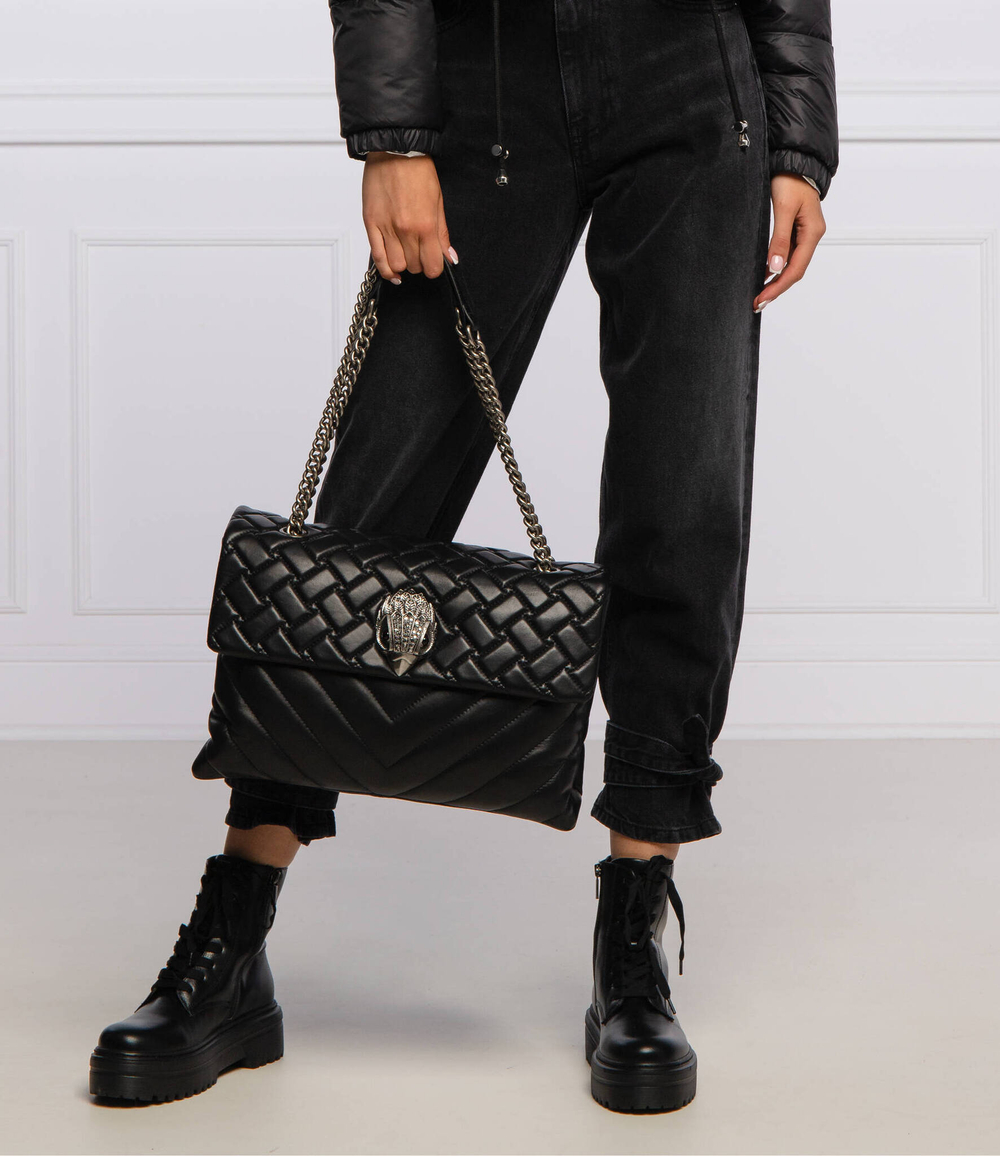 кожаная сумка через плечо kensington Kurt Geiger - черный(1100500109)