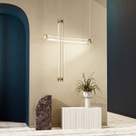 Chandelier  horizontal THIN Multiples Tetrad by Juniper Design