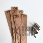 Деревянные фитили с дизайном