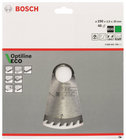 Пильный диск ECO WOOD (190x30 мм; 48T) Bosch