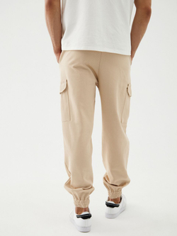 Джоггеры карго хлопковые. Песок