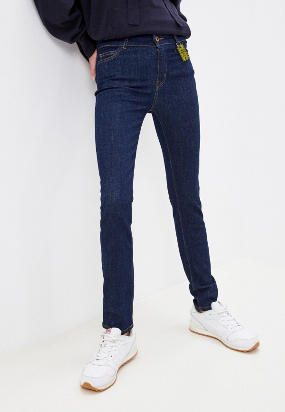 Джинсы жен. AERONAUTICA 185 темно-синий KISS