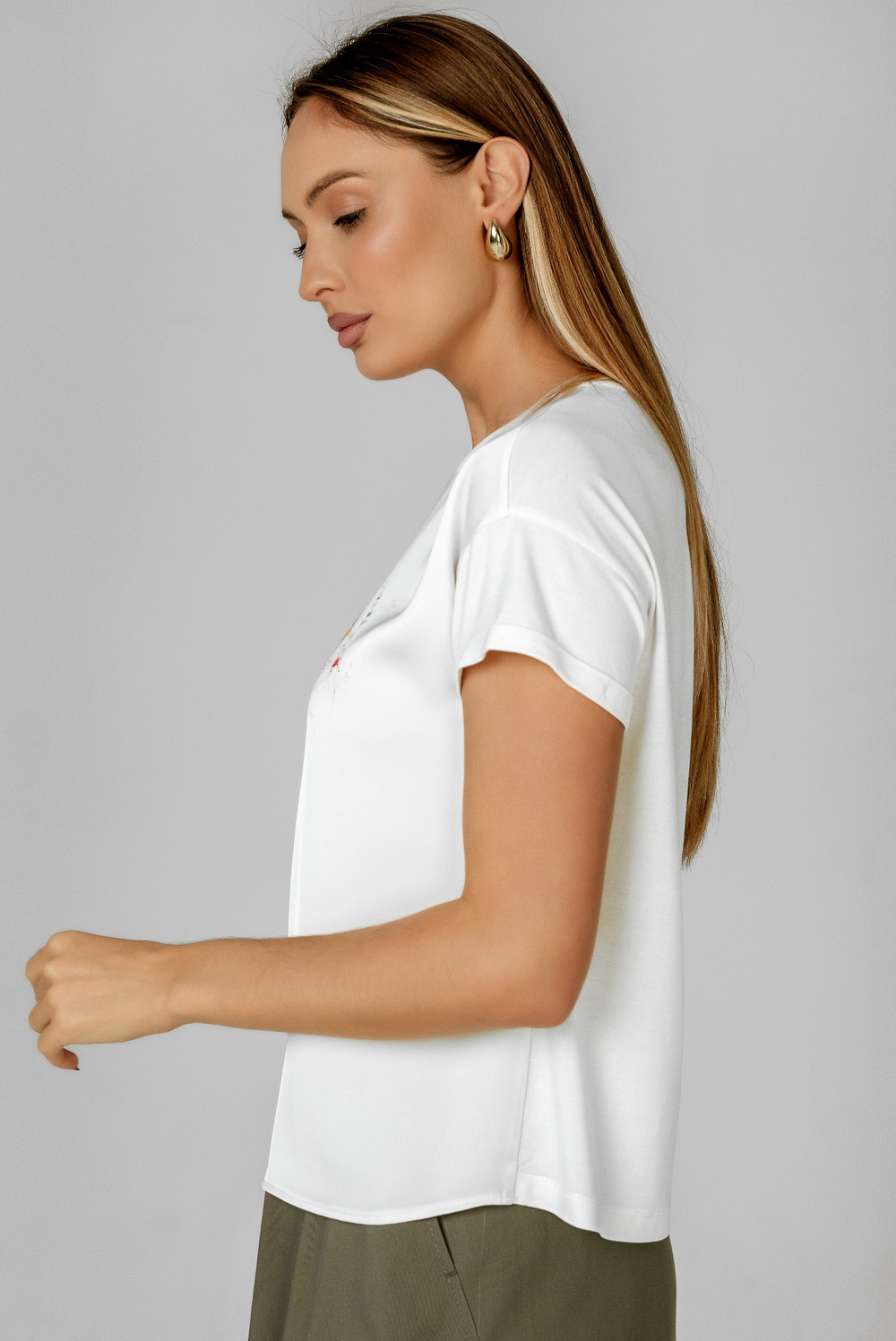 Легкая белая блуза Тамбовчанка