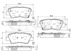 Колодки тормозные диск. задние UNIO BRP-20028