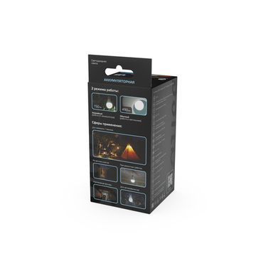 Лампа A60 8W 490lm 4100K E27 с Li-Ion аккумулятором LED 1/25 102402208 Gauss