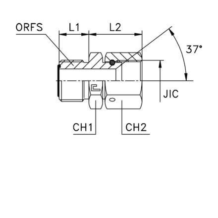 Адаптер ORFS/SAE STRAIGHT 32-32